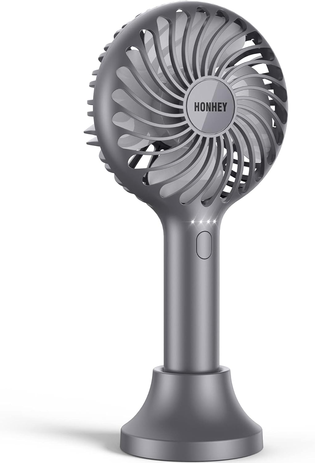 HonHey Handheld Fan, 5000 mAh Portable Fan[8-25H Working Time] with Rechargeable Battery, 4 Speed Personal Cooling Desk Fan with Power Bank, Mini Hand Held Operated Makeup Fan for Women Outdoor