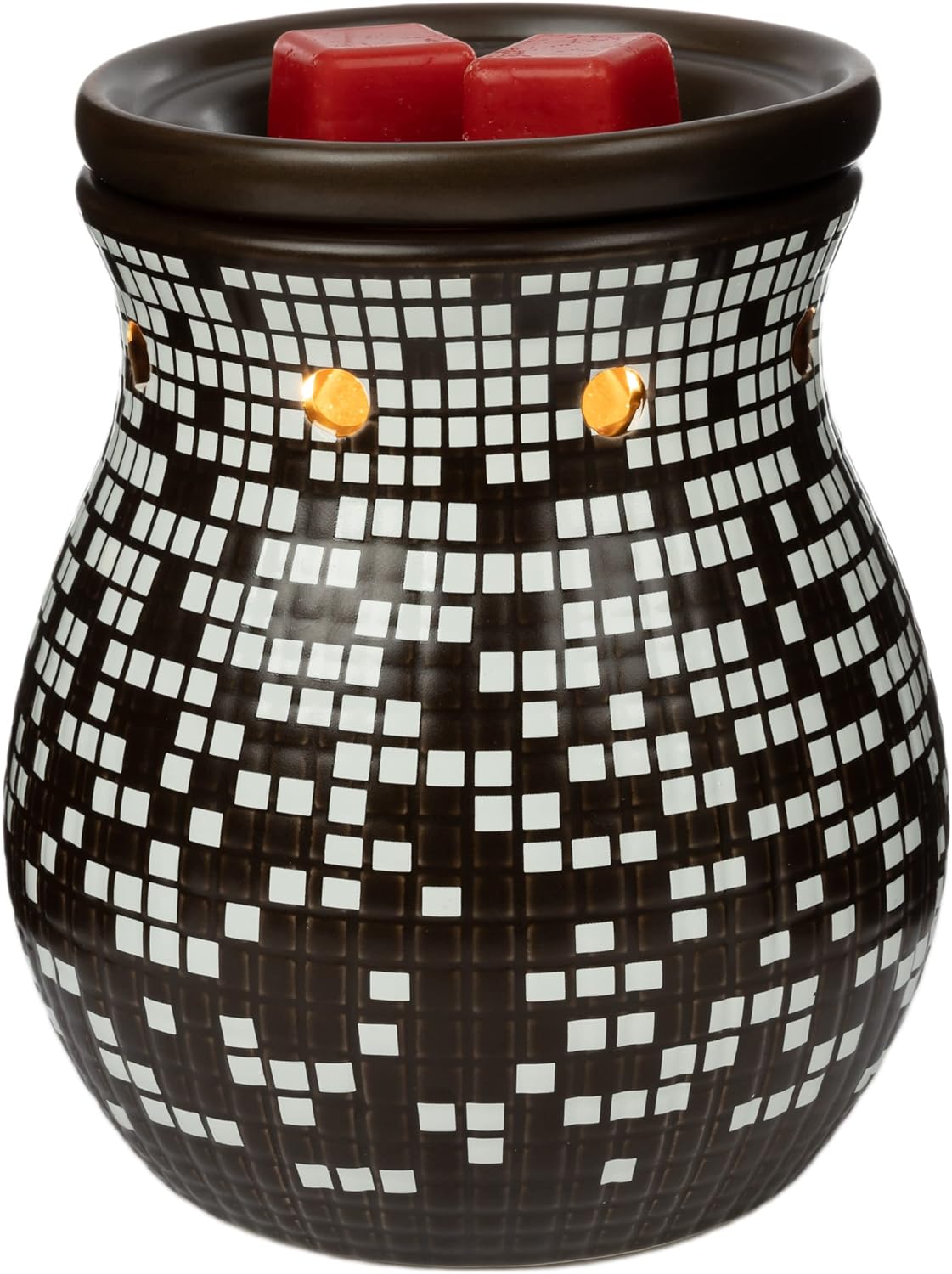 Scentsationals Mosaic Collection - Scented Wax Warmer - Fragrance Wax Cube Melter & Burner - Electric Home Air Freshener Art Gift (Lajolla)