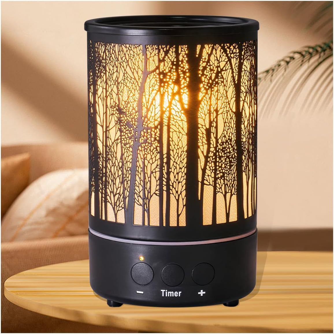 Electric Wax Melt Warmer with Timer Fragrance Warmer for Scented Wax Melts Classic Timing3/6/9 H Night Light Design Home Accessories (Timer warmer)