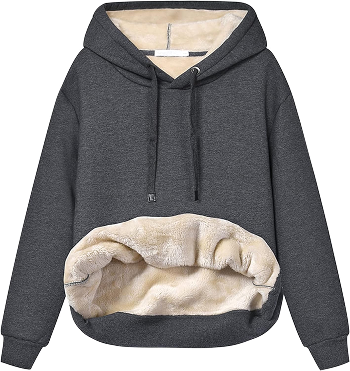 Yeokou Women' Winter Hoodies Pullover Sherpa Fleece Warm Heavyweight Sweatshirt