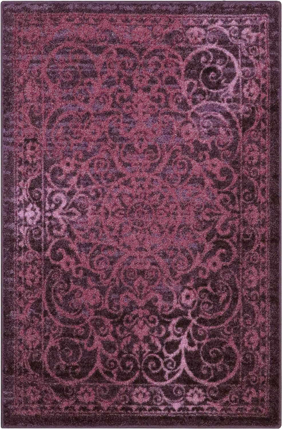 Maples Rugs Area Rug - Pelham 7 x 10 Large Area Rugs [Made in USA] for Living Room, Bedroom, and Dining Room, Wineberry