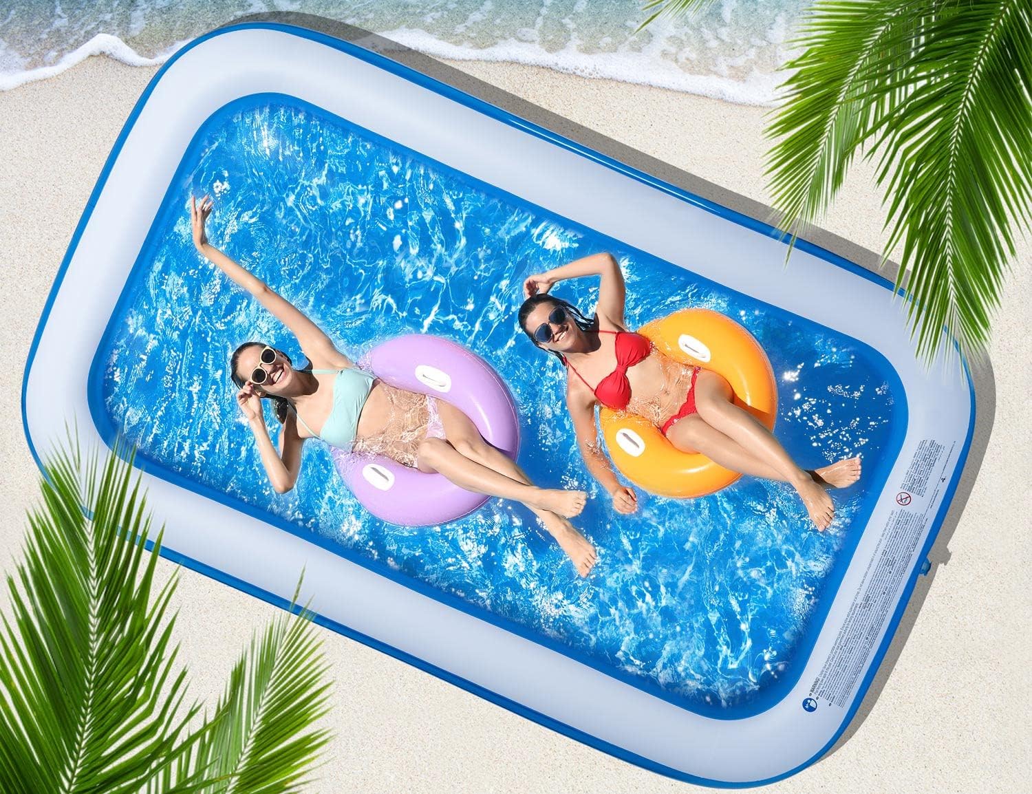 Inflatable Swimming Pool 120 X72 X20 Family Swim Center for Kids Full-Sized Lounge Pool for Kids Adults Easy Set for Backyard Summer Water Party Outdoor Kiddie Pools