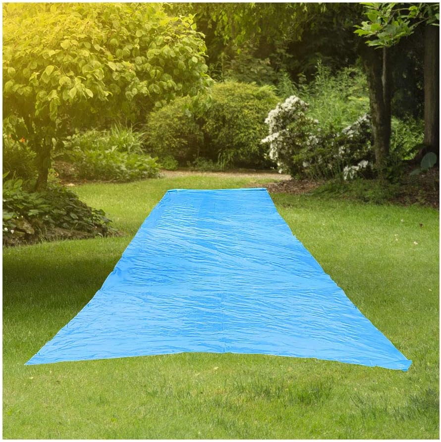 RESILIA - Super Slip Lawn Water Slide XXL, 30 Feet Long x 8 Feet Wide, for Adults and Teens, Powder Blue with Hold Steady Stakes