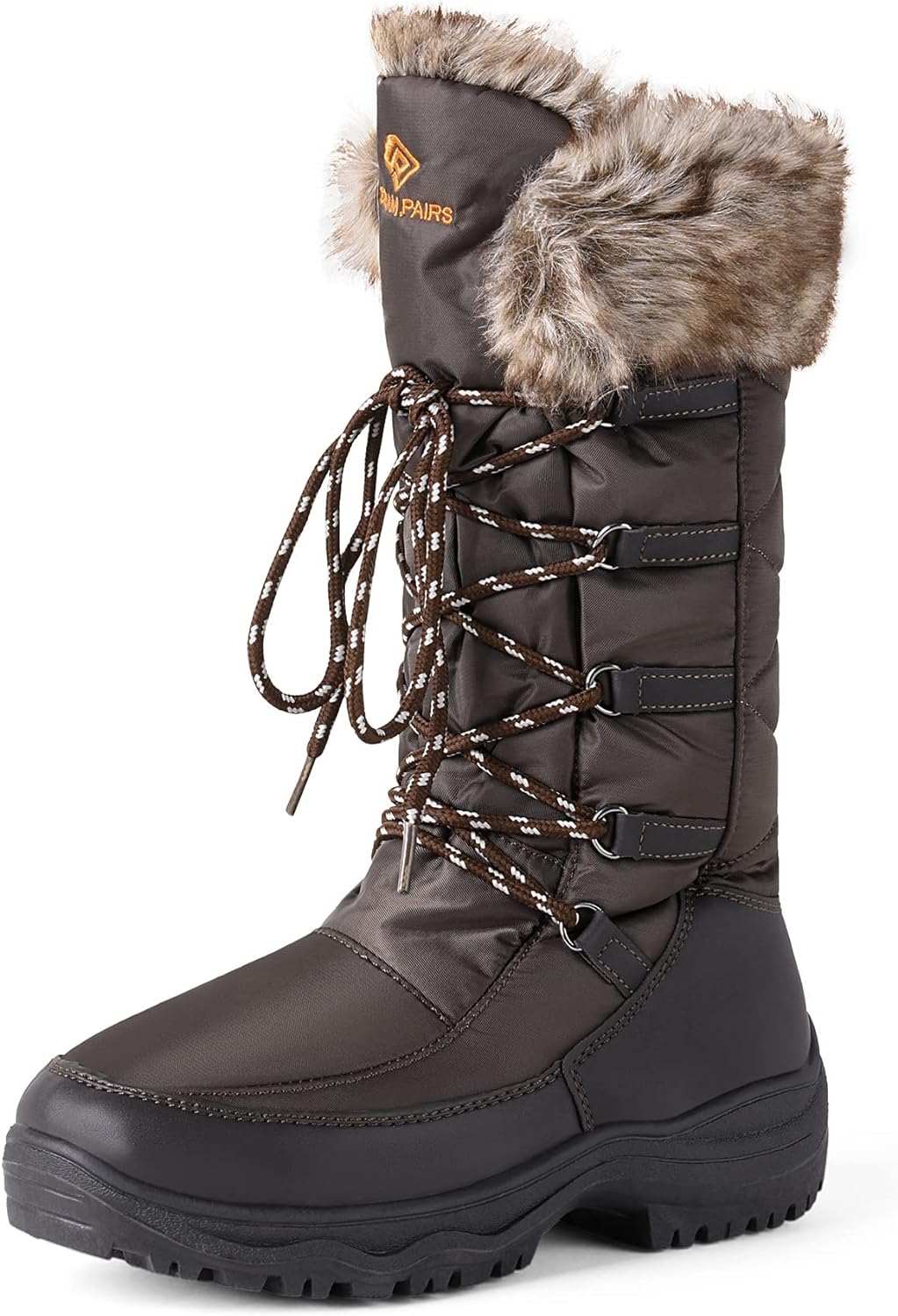 DREAM PAIRS Women' Warm Faux Fur Lined Mid-Calf Winter Snow Boots