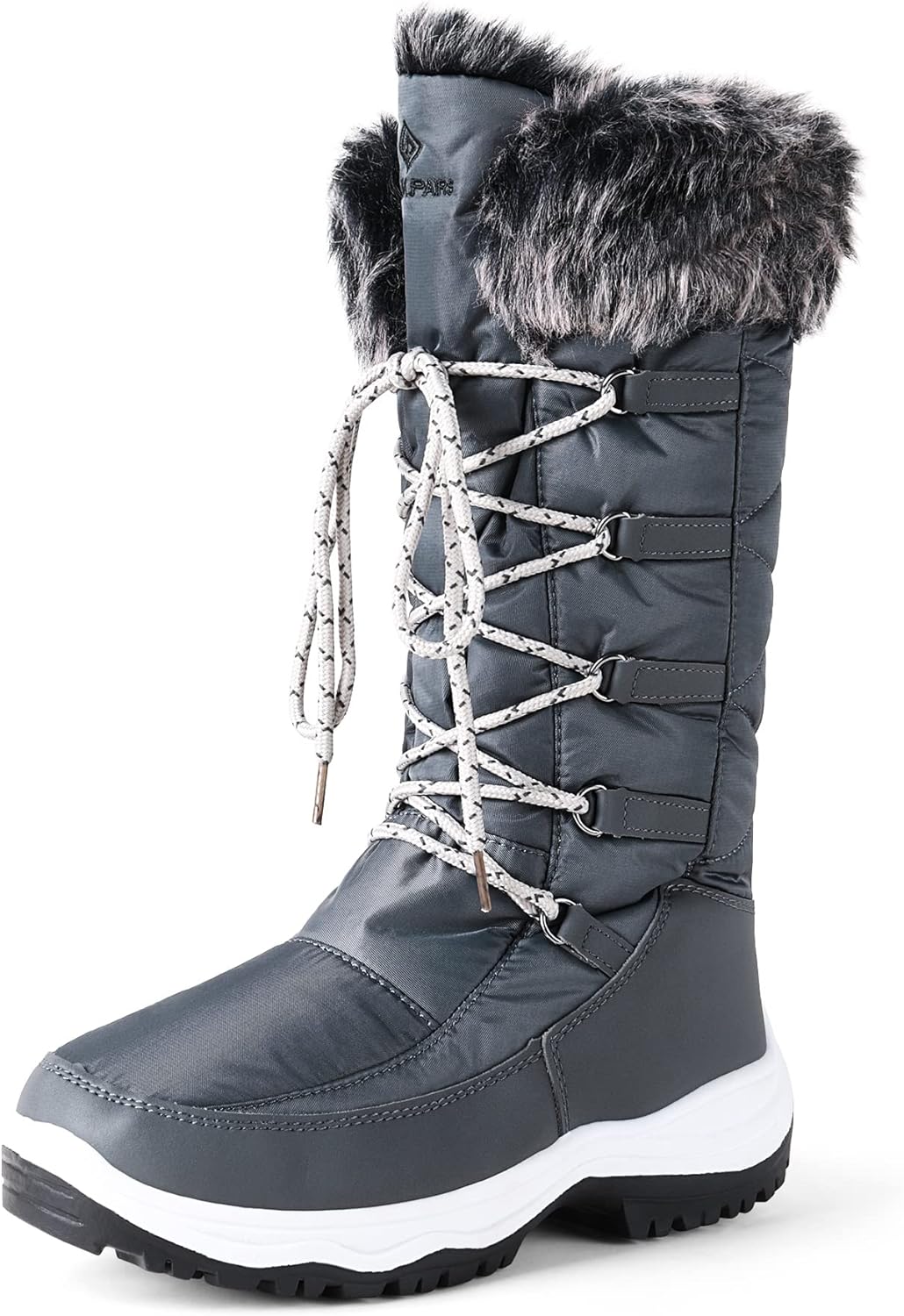 DREAM PAIRS Women' Warm Faux Fur Lined Mid-Calf Winter Snow Boots