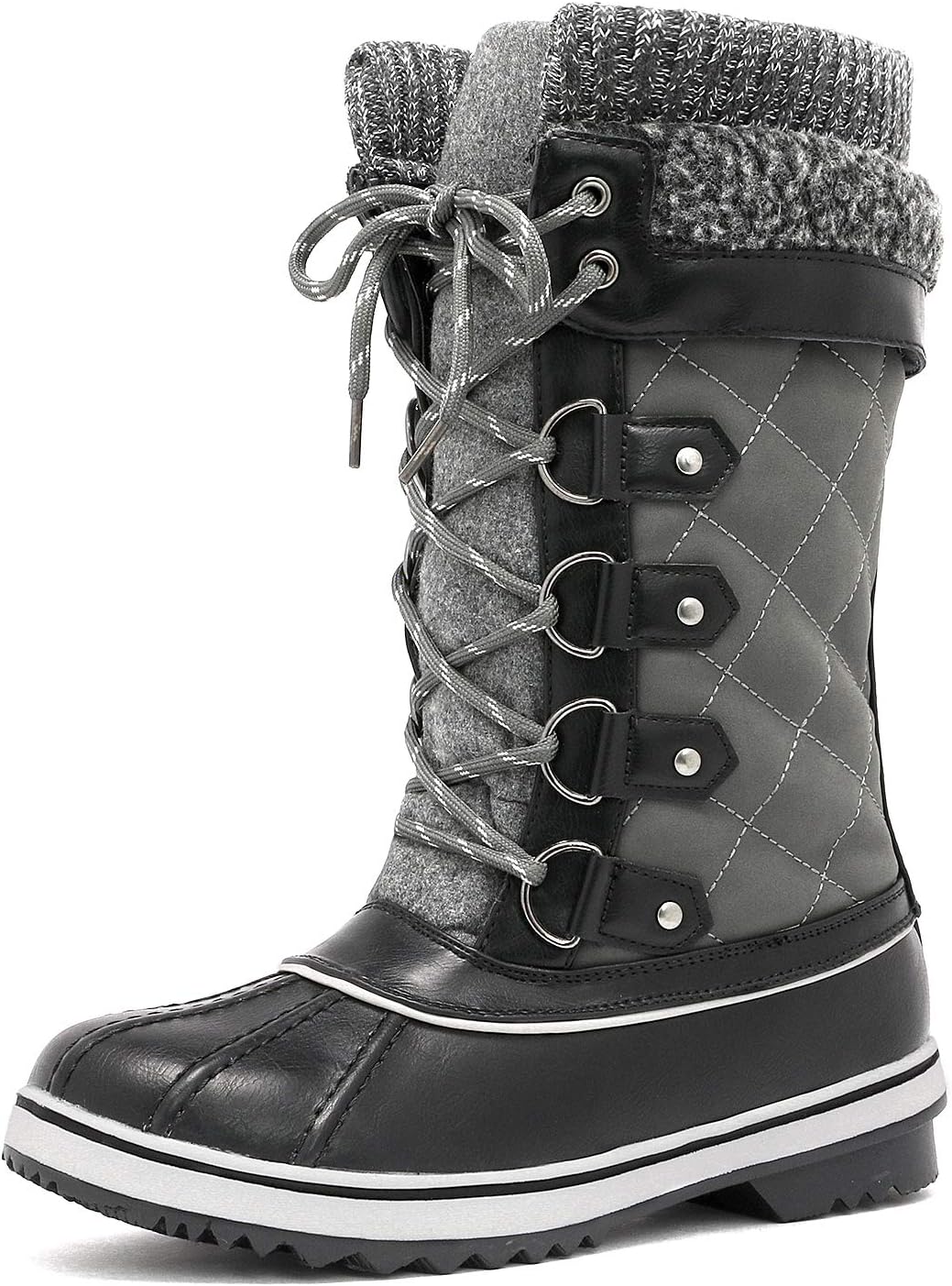 DREAM PAIRS Women' Mid-Calf Waterproof Winter Snow Boots