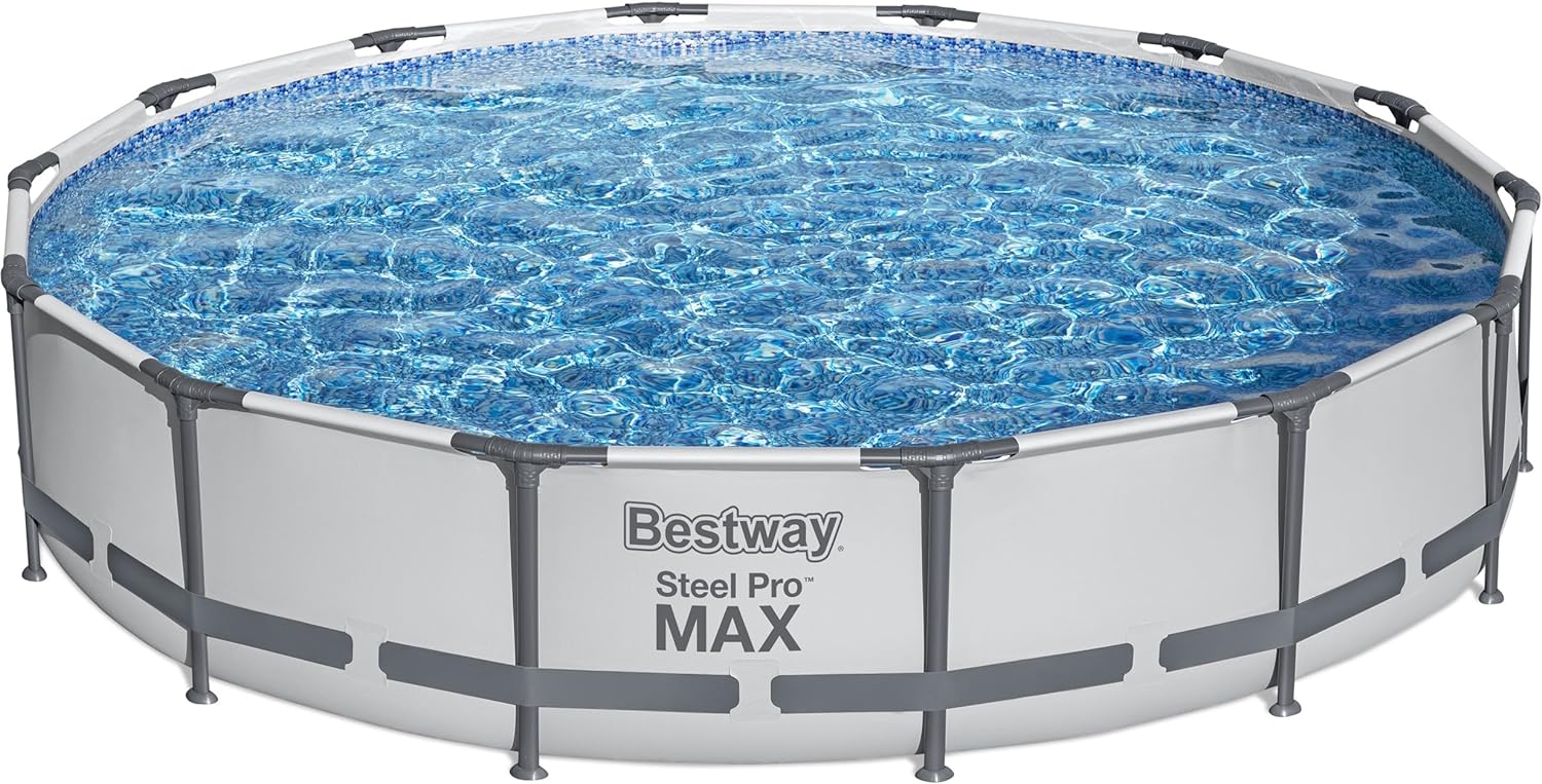 Bestway Steel Pro MAX 14' x 33 Round Above Ground Pool Set | Includes 530gal Filter Pump