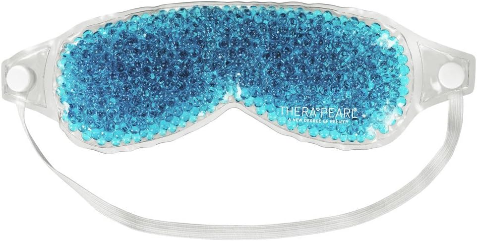 TheraPearl Eye Mask, Eye-ssential Mask with Flexible Gel Beads for Hot Cold Therapy,