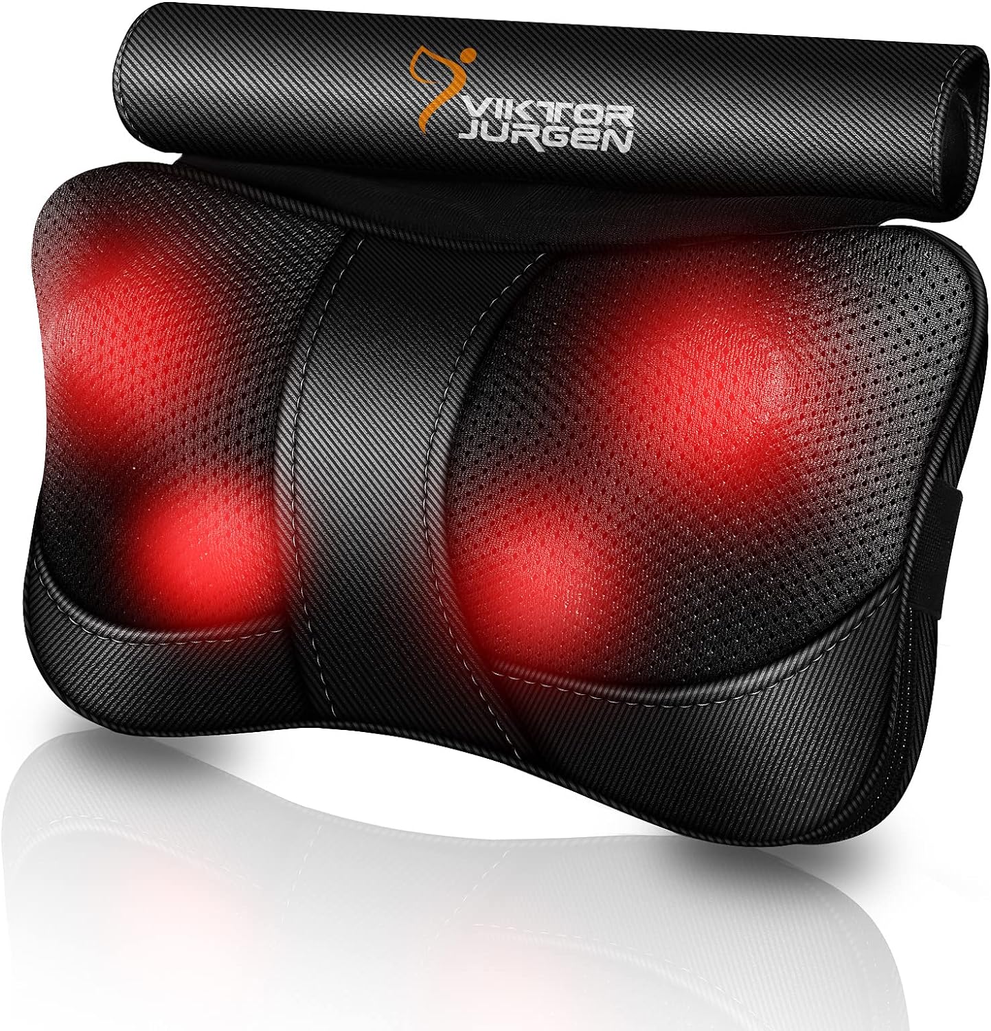 VIKTOR JURGEN Back Massager Kneading for Neck, Shoulder and Foot, Shiatsu Massage Pillow with Heat, Relaxation Gifts for Women/Men/Dad/Mom/Christmas/Mothers Day/Fathers Day/Valentine' Day