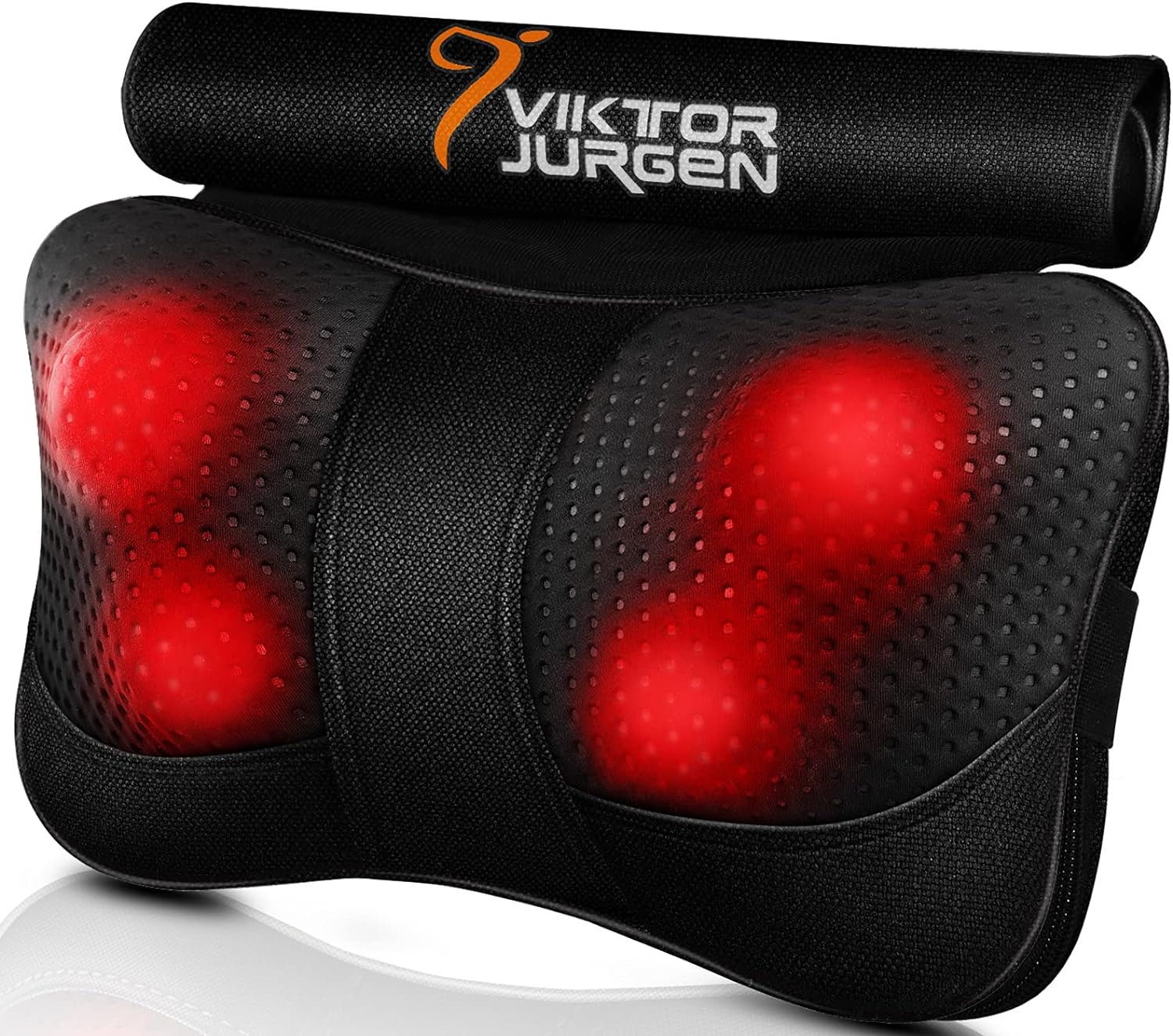 VIKTOR JURGEN Back Massager Kneading for Neck, Shoulder and Foot, Shiatsu Massage Pillow with Heat, Relaxation Gifts for Women/Men/Dad/Mom/Christmas/Mothers Day/Fathers Day/Valentine' Day