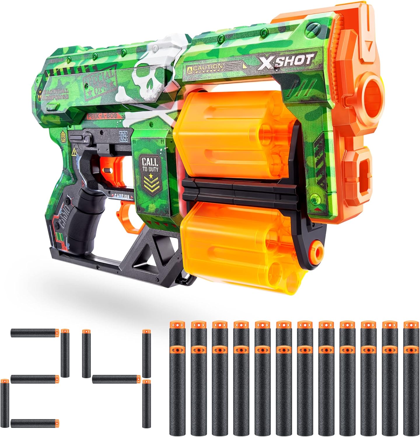 XShot Skins Dread Foam Dart Blaster - Camo, 24 Darts by ZURU